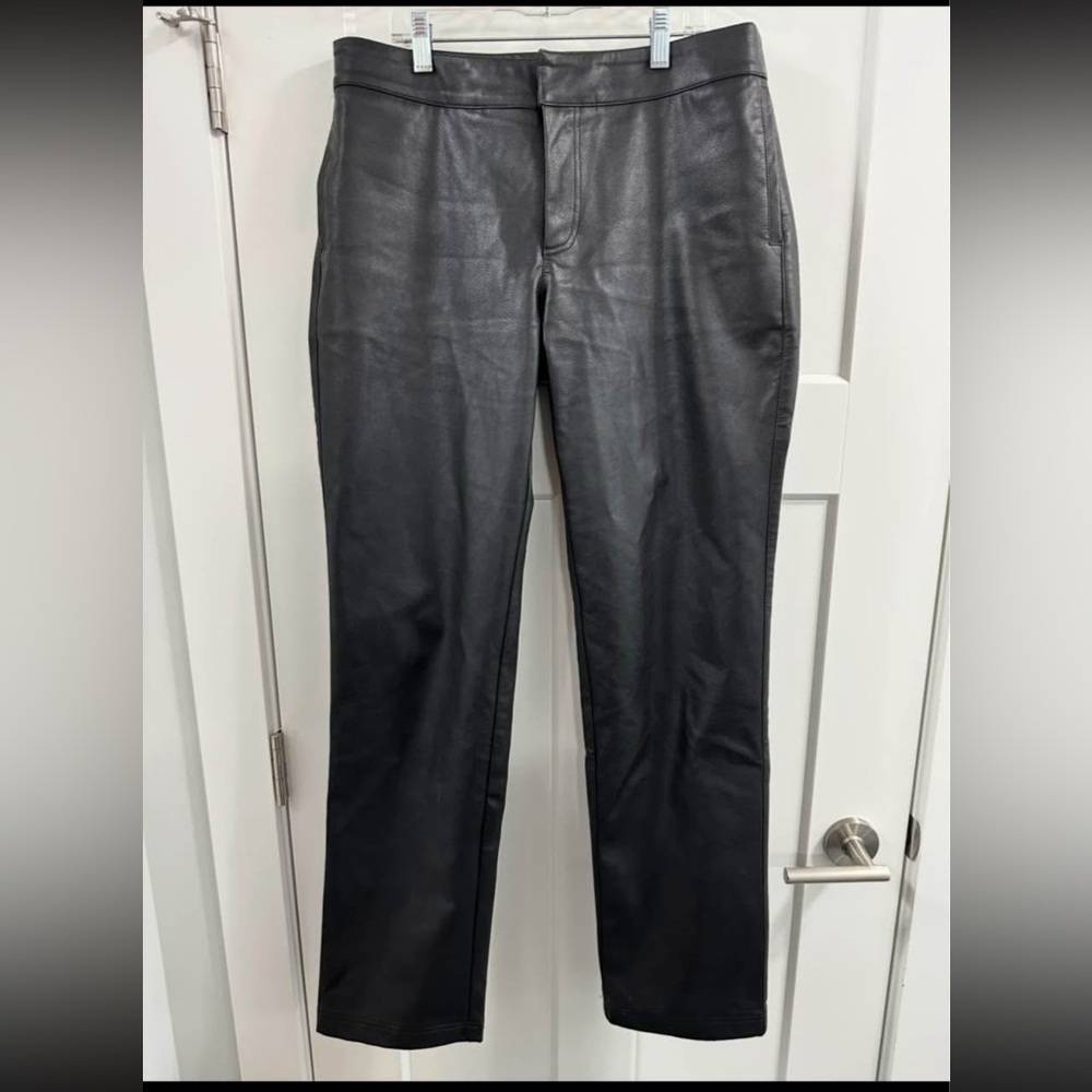 All Things Golden Vegan Leather Pants Size Large